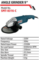 Electric Angle Grinder 230mm 2350W Multi-function-SMT - Image 7