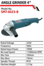 Electric Angle Grinder 100mm 700W Multi-function-SMT-Long Handle - Image 2