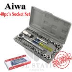 Aiwa Combination Socket Ratchet Wrench Set 40 Pcs-Silver