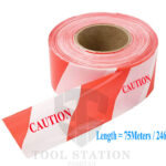 Warning /Caution Tape 75 Meter Roll- Red & White