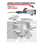 Demolition Hammer / Breaker/ jack Hammer 65mm-1500W-6365-SMT