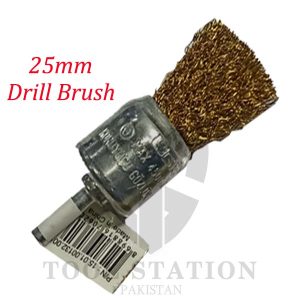 Drill Brush 6mm shank Brass Wire Brush Tool Shank for Drill / Rust Remover-25mm
