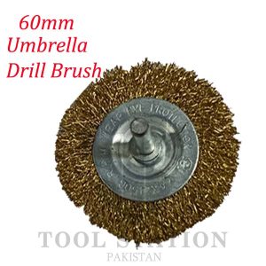 Drill Brush 6mm shank Brass Wire Brush Tool Shank for Drill / Rust Remover-60mm