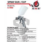 Paint SprayGun with adjustable paint flow rate SMT S-990G - Image 2