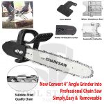 Chain Saw Blade Converter 11.5'' for Angle Grinder 4'' To Electric Chain Saw