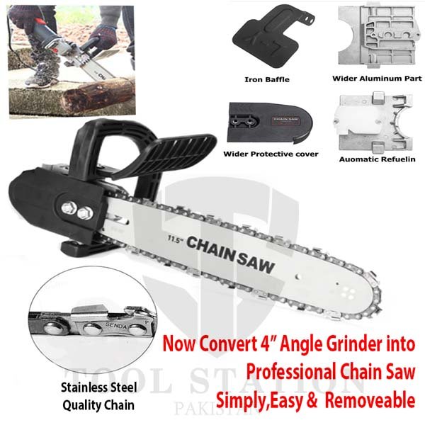 gggff Chain Saw Blade Converter 11.5'' for Angle Grinder 4'' To Electric Chain Saw - Image 1