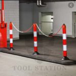 25 Meter Warning Plastic Chain Red & White for Car Parking Lock Safety Barrier for Traffic Stand - Image 3