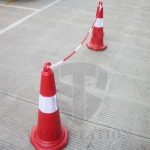 25 Meter Warning Plastic Chain Red & White for Car Parking Lock Safety Barrier for Traffic Stand - Image 4