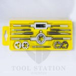 Metric Tap Die Set 12PCS M3-M12 Screw Thread Taps Wrench Dies Hand Tools - Image 4