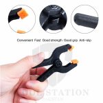 2Pcs 6 inches DIY Tools Plastic Nylon Toggle Clamps For Woodworking, Photo Studio Background Clamp Heavy