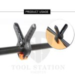 2Pcs 6 inches DIY Tools Plastic Nylon Toggle Clamps For Woodworking, Photo Studio Background Clamp Heavy