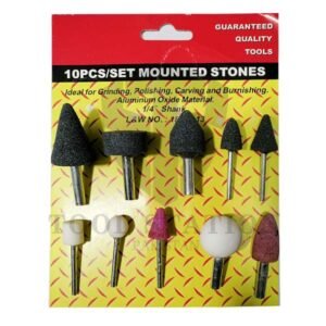 10pcs Abrasive Polishing Mounted Stone