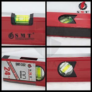 24 Inch Spirit Level Bubble Ruler Magnetic 3 Bubble Levels