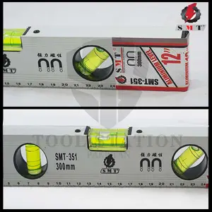 12 Inch Spirit Level Bubble Ruler 3 Bubble Levels