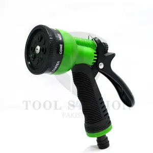 Adjustable Hose 7 Patterns Sprinkler Nozzles for Car Washing, Garden, Plants