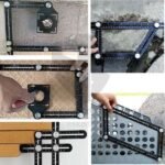 Adjustable Ceramic Tile Glass Hole Saw Cutter Guide Openings Locator Tool