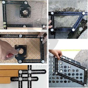 Adjustable Ceramic Tile Glass Hole Saw Cutter Guide Openings Locator Tool