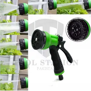 Adjustable Hose 7 Patterns Sprinkler Nozzles for Car Washing, Garden, Plants