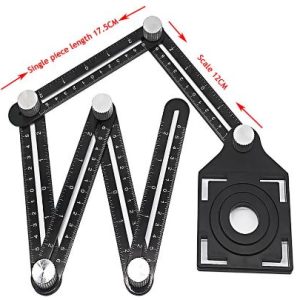 Tile guide Construction Tools Aluminum Folding Positioning Ruler Professional DIY Wood Tile Flooring plumbing tool