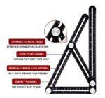 Tile guide Construction Tools Aluminum Folding Positioning Ruler Professional DIY Wood Tile Flooring plumbing tool - Image 5