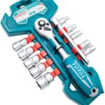 TOTAL - THT14114126 - SOCKET SET - 12 PCS - 1/4 -