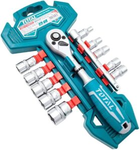 TOTAL - THT14114126 - SOCKET SET - 12 PCS - 1/4 -