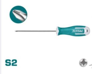 TOTAL INDUSTRIAL -MEGNATIC Phillips screwdriver- S2 PH2 125MM THT26PH2125