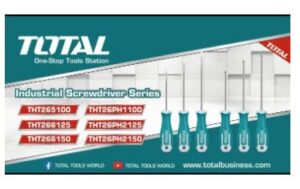 TOTAL INDUSTRIAL -MEGNATIC Phillips screwdriver- S2 PH2 125MM THT26PH2125