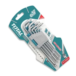 Total Torx Key Set 9-Piece – Long Arm Cr-V Hand Tool Kit THT106392