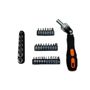 35 PCS Flexible Head Ratcheting Screwdriver Set – Multi-Bit Precision Tool Kit (Model SS94145)
