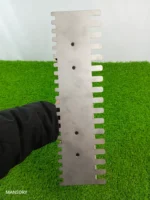 Double Sided Trowel for Tile Adhesive & Plastering Professional Notched Trowel