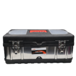 Heavy Duty Plastic Tool Box with Metal Locks & side body – Portable Tool Storage Box (17.2 x 8.5 x 7.5 Inches)