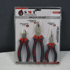 SMT 1210 3‑Piece Plier Set – Chrome Vanadium Steel Hand Tool Kit for Workshop & DIY