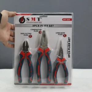 SMT 1210 3‑Piece Plier Set – Chrome Vanadium Steel Hand Tool Kit for Workshop & DIY