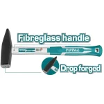 Total Machinist Hammer – Drop-Forged Carbon Steel with Fiberglass Handle 500g THT715006