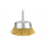 TAC33031 75 mm Wire Cup Brush with Shank – Drill & Grinder Surface Prep Tool