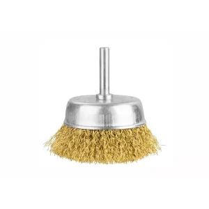 TAC33031 75 mm Wire Cup Brush with Shank – Drill & Grinder Surface Prep Tool