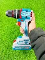 TOTAL Brushless 66 Nm Cordless Charging Drill – 20 V with 47-Piece Accessory Kit & 2 Batteries TIDLI20668