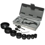 11 Piece Hole Saw Kit – Heavy Duty Cutting Set for Wood, Plastic & Metal