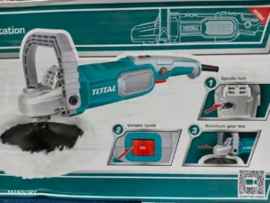 TOTAL TP11418018 1400 W Variable Speed Angle Polisher – 180 mm Corded Electric Polishing Machine