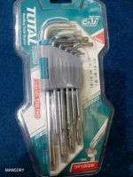 Total Torx Key Set 9-Piece – Long Arm Cr-V Hand Tool Kit THT106392