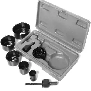 11 Piece Hole Saw Kit – Heavy Duty Cutting Set for Wood, Plastic & Metal