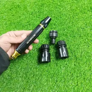 Adjustable Garden Hose Spray Nozzle with Quick Connectors – High Pressure Water Sprayer