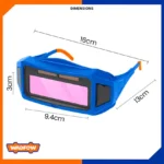 WADFOW Welding Safety Glasses | 94 × 30 mm Viewing Area | Protective Welding Goggles