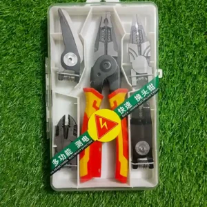 Multifunction Electrician Pliers Tool Kit – Wire Cutter, Wire Stripper & Crimping Pliers with Insulated Handle