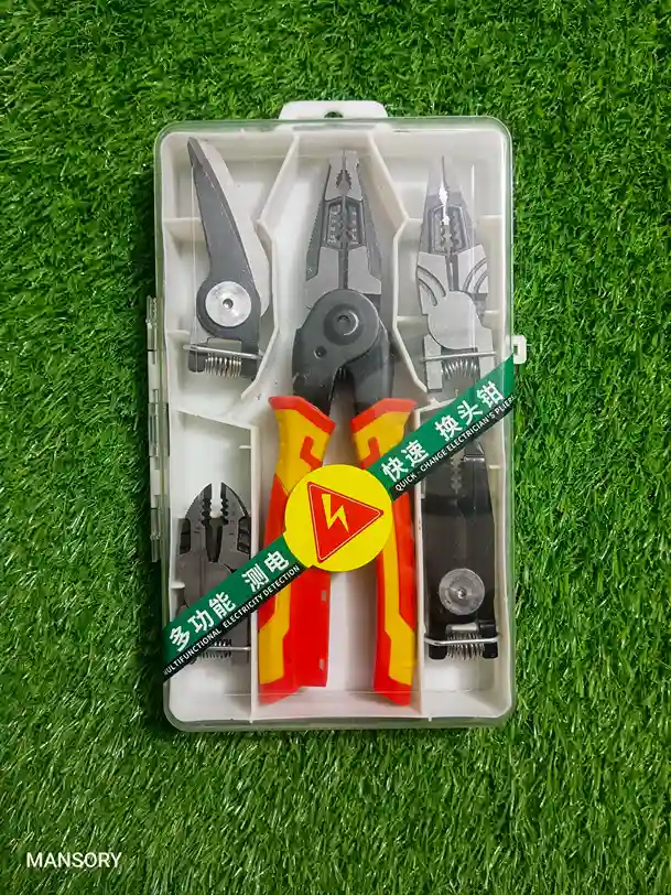 Multifunction Electrician Pliers Tool Kit – Wire Cutter, Wire Stripper & Crimping Pliers with Insulated Handle Multifunction Electrician Pliers Tool Kit – Wire Cutter, Wire Stripper & Crimping Pliers with Insulated Handle