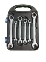 7 Pcs Ratcheting Combination Wrench Set CR-V Steel with 72-Tooth Gear, Metric Sizes, Heavy Duty Professional Hand Tool Set
