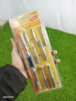 8 Piece Metric Tap Set with Tap Wrench – M3 to M12 Thread Cutting Hand Tool for Metal & Steel