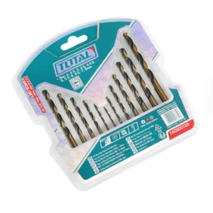 HSS Twist Drill Bits 12-Piece Set (2mm–8mm) for Metal, Wood & Plastic Total TACSD0125