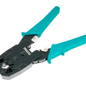 TOTAL Crimping Tool 8 Inch (200mm) | Network RJ45 RJ11 Crimper | 4P 6P 8P, Modular Plug Crimper, TMPC4468P